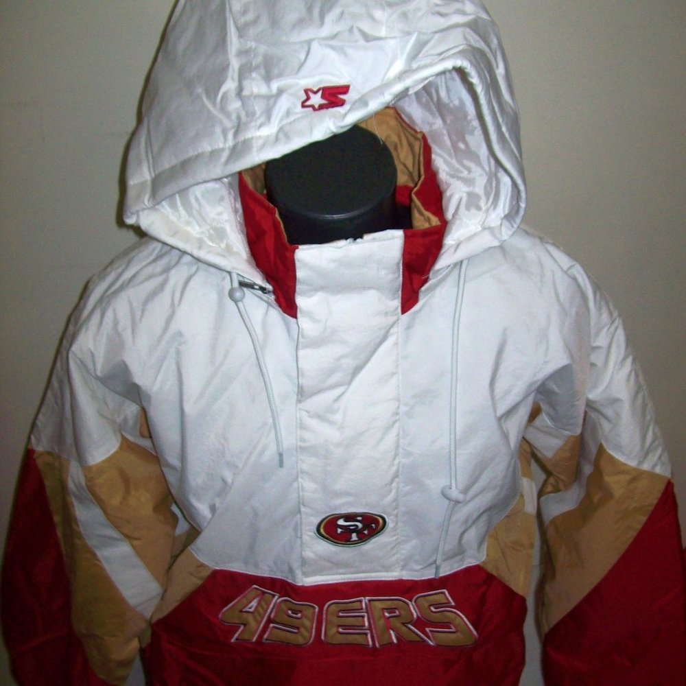 SAN FRANCISCO 49ERS STARTER Half Zip Hooded Jacket